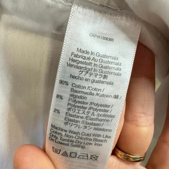 MADEWELL Stovepipe Jeans Pure White Size 28 High Rise Capsule Wardrobe Classic - Picture 10 of 12